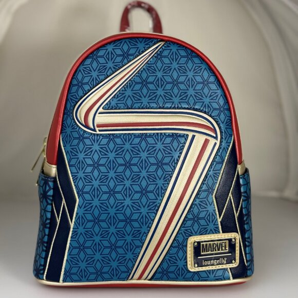 Ms. Marvel Loungefly Mini Backpack ~ Disney Authentic - Picture 1 of 13